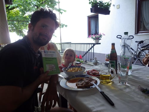 Wieder zu Hause: Exklusives Bergsteigermenu von der Oma Titze eigens für mich zubereitet!