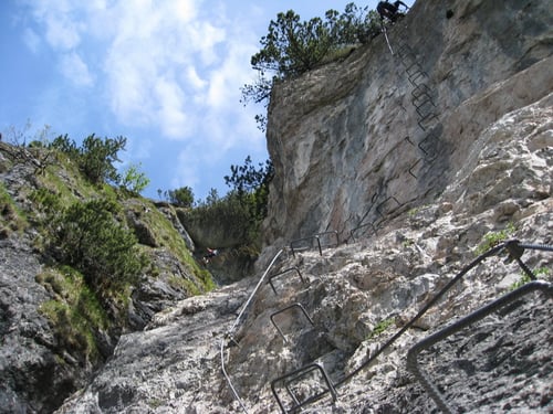 Überhänge waren keine Seltenheit