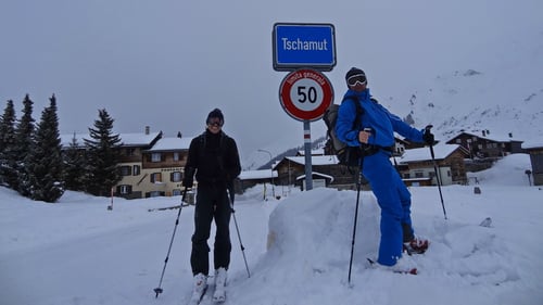 In Tschamut angekommen