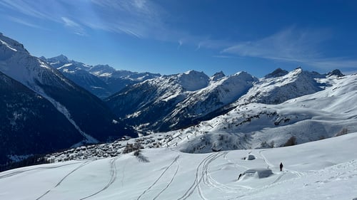 Auf der Fahrt zurück zur Lauchernalp.