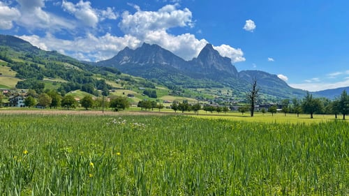 Toller Blick auf Klein und Gross Mythen.
