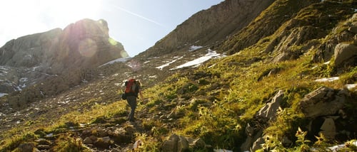Der letzte Aufstieg zum Säntis