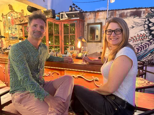 Abendessen im Restaurant Navagios.