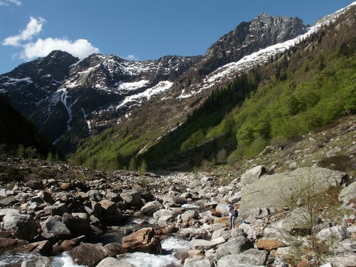 Tanja's Morgenwäsche:Das geschmolzene Schneewasser verhilft zu schnellem Wachwerden!
