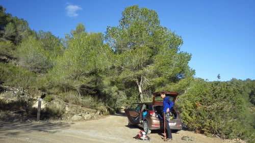 Ausgangspunkt für den Kletterspot Sombra