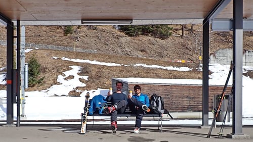 2020/02: Am Bahnhof von Bergün (CH/GR)