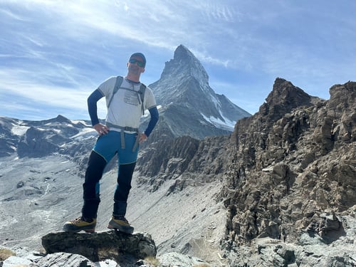 2025/08: Nach dem Abstieg vom Horu auf dem Weg zum Schwarzsee. I did it! (CH/VS)