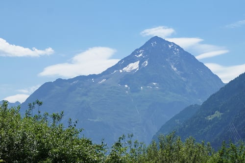 Der Bristen von unten.