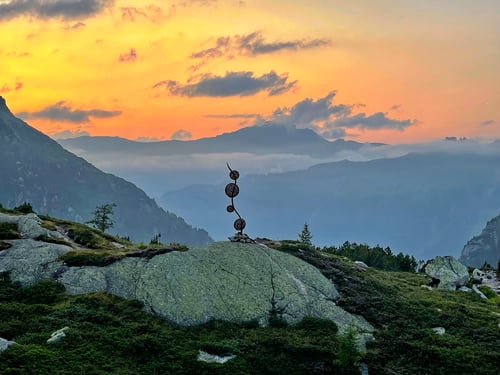 2021/08: Abendstimmung bei der Windegghütte (CH/BE)