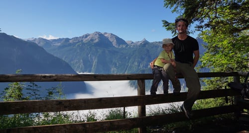 Beim Aussichtspunkt des Archenkanzels.