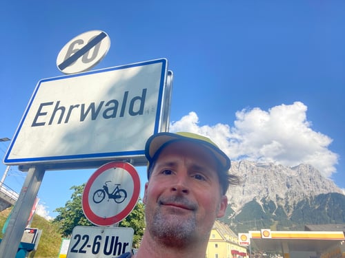 In Ehrwald angekommen.