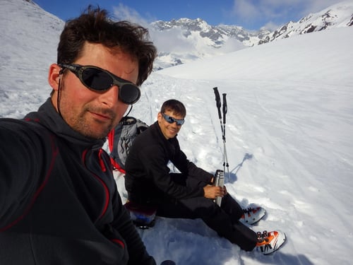 Zvieripause beim Aufstieg