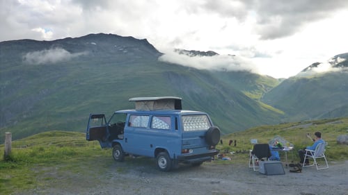 2020/08: So lieben es die Alpen-Dudes.