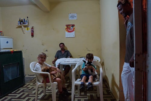 Ausnahmsweise durften die Hunde mit hinein...