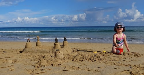 Sandburg-Bauarbeiten