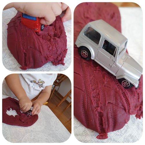 Baby-Knete, Knete, Plastilin, DIY, Toddler, Play, Biolino, Wien, Spielzeugautos, Spielen mit Kindern