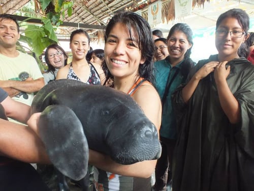 En la foto curso en colaboración con el excelente CREA de Iquitos (Loreto).