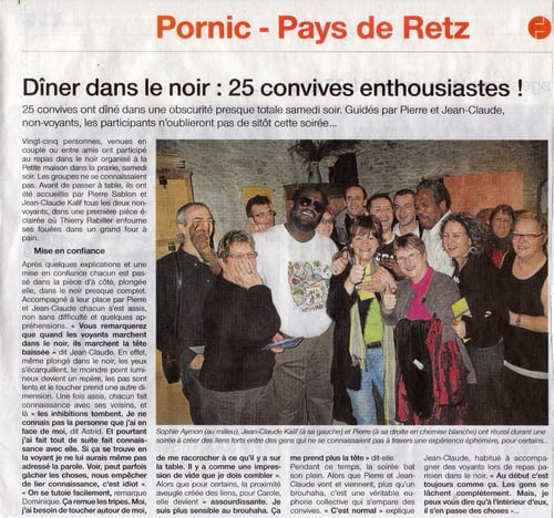 Jean-Claude et Pierre, les organisateurs de ce voyage dans le noir.