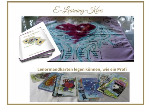 PDF-Lernunterlagen für Lenormandkarten - Kombinationen und Bedeutungen verstehen