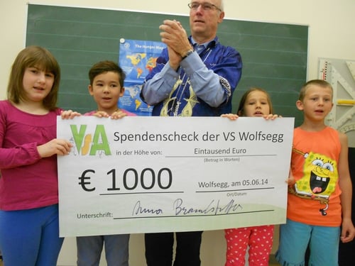 Spendenübergabe an Herrn Diakon Wolfgang Kumpfmüller