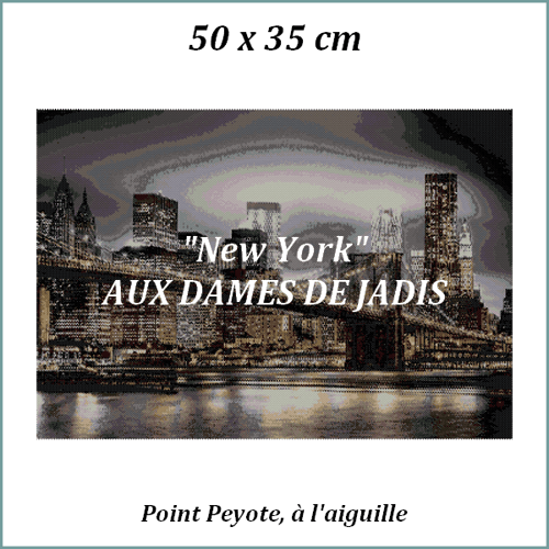 brooklyn/new-york/tapisserie/tapestry/pattern-peyote-seed beads-miyuki-délica-auxdamesdejadis