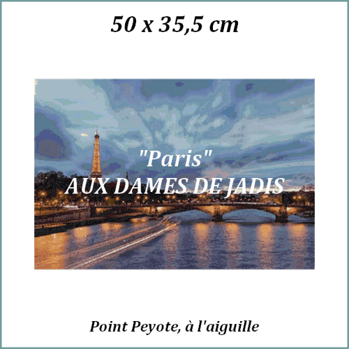Paris/pont invalides/tapisserie/tapestry/pattern-peyote-seed beads-miyuki-délica-auxdamesdejadis
