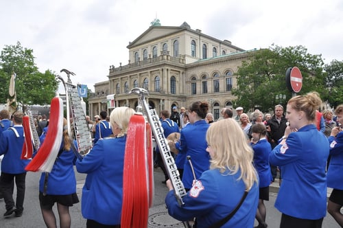 Vor der Oper in Hannover