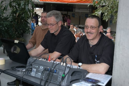 Techniker am Mischpult