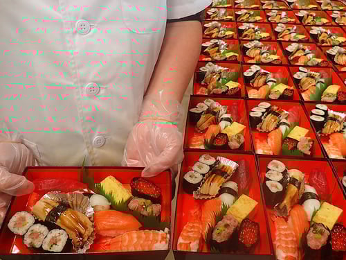 年末年始　寿司　出前　中央区