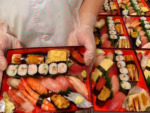 中央区　新川　宅配寿司　出前