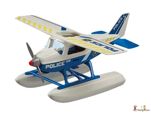 Besonderheiten: Das Flugzeug ist schwimmfähig und kann problemlos auf dem Wasser starten und landen – ideal für spannende Einsätze über Flüssen und Seen.