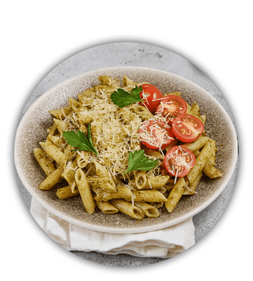 Rezept; Nudeln; Pasta; Petersilie; Knoblauch; Pesto; geräuchert; Frankreich; Knobi; Knolle; Kibu; Kibü; KibüWürze