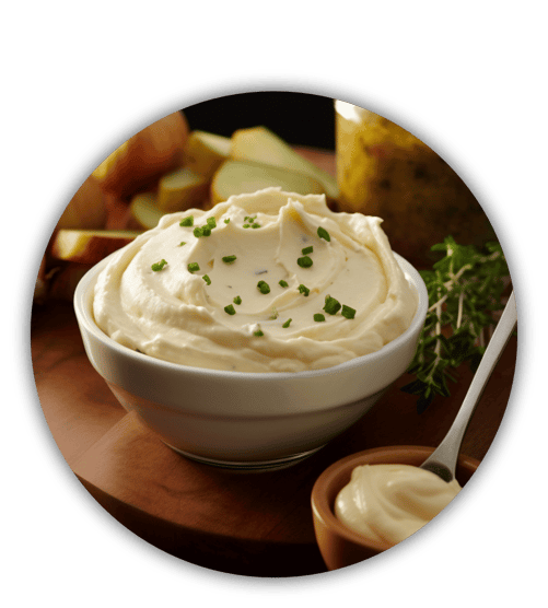 Rezept; Mayonnaise; ohne; Ei; Curcuma; vegatarisch; Knoblauch; geräuchert; Frankreich; Knobi; Knolle; Kibu; Kibü; KibüWürze