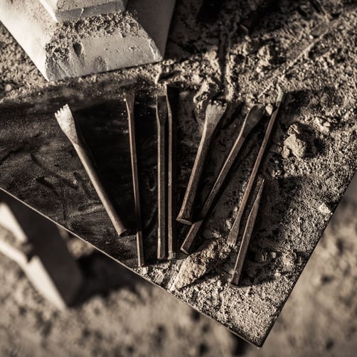 Steinmetz Werkzeug für die handwerkliche Steinbearbeitung