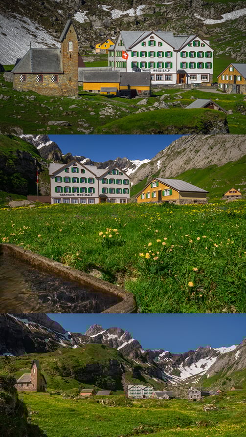 Marcel Schiegg, Meglisalp, Berggasthaus Meglisalp, Postkarte, Postkarten, Referenz, Alpstein, Appenzellerland