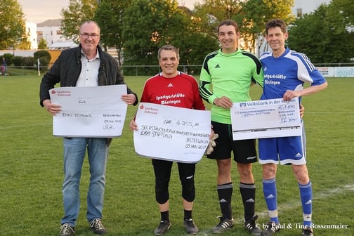 Spendenübergaben im Rahmen des AH-Benefizspiels SV Heselwangen – Spvgg Mössingen