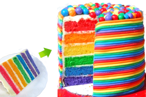 カラフルケーキ