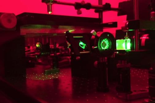 大面積ホログラムの露光試作(リップマン型)