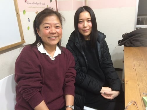 親子でホームページの作り方を習いに来てくださいました。