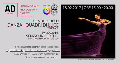 Danza | Quadri di luce di Luca Di bartolo a cura di Alberto Desirò