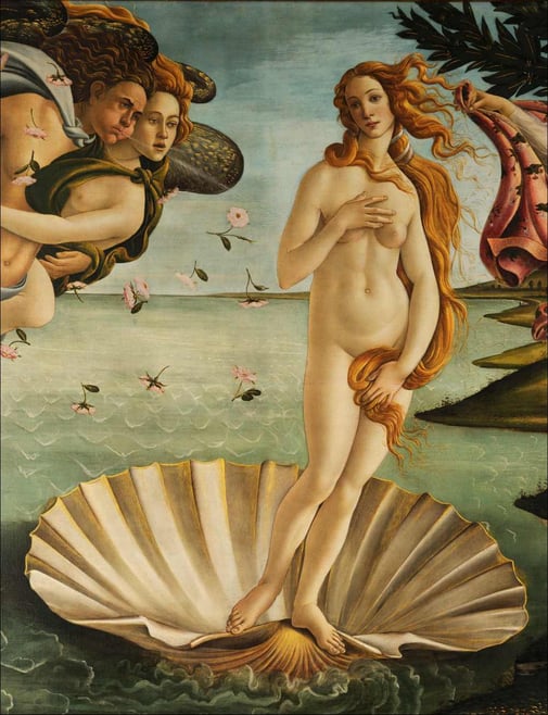 Die Geburt der Venus - Sandro Botticelli - Ufizien, Florenz