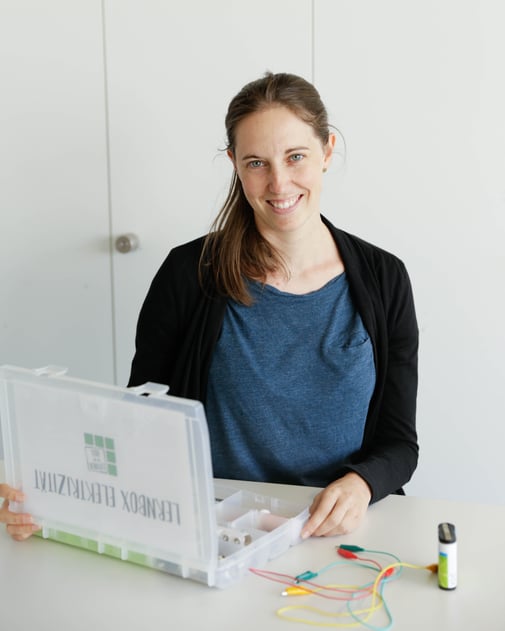 Melanie von Lernen in der Box