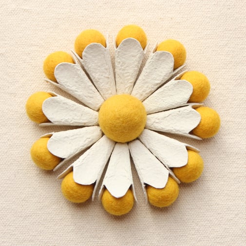 filc pomlad filzkugeln osterdekoration dekoracija pomladna rožice ustvarjanje