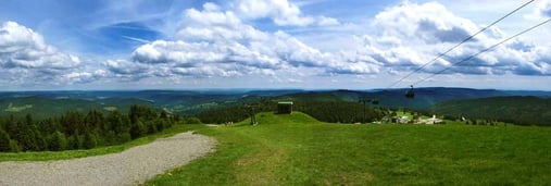 Der Panoramablick rückwärts, während wir zum Seebuck aufsteigen.