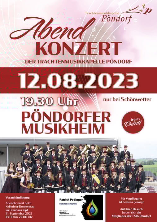 TMK Pöndorf Open Air Konzert 2023