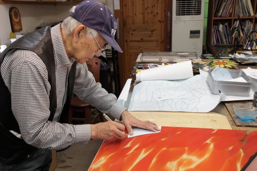 ステンドグラスガラスカット