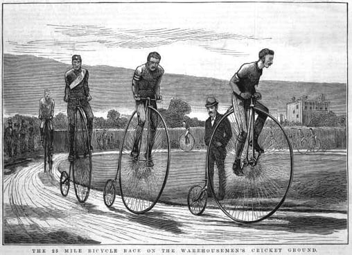 Although high wheel races were common in the 19th Century, there are only four races of this kind that now occur around the world.