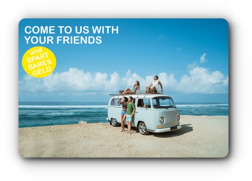 Mit Wohnmobil am Strand