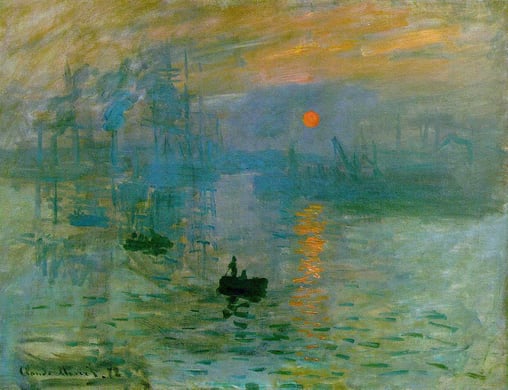 Impression soleil levant, C. Monet (1872)