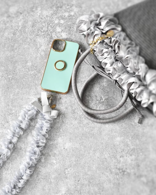 JourFin　ジュールフィン　ラブリボン　LoveRibbon　リボン　リボン教室　リボン教室芦屋　リボン　リボンワーク　リボン資格　リボンレッスン　フリルショルダー　フリルショルダーストラップ　スマホストラップ　フリルスマホストラップ　木馬リボン　MOKUBAリボン　MOKUBA　リボンショルダー